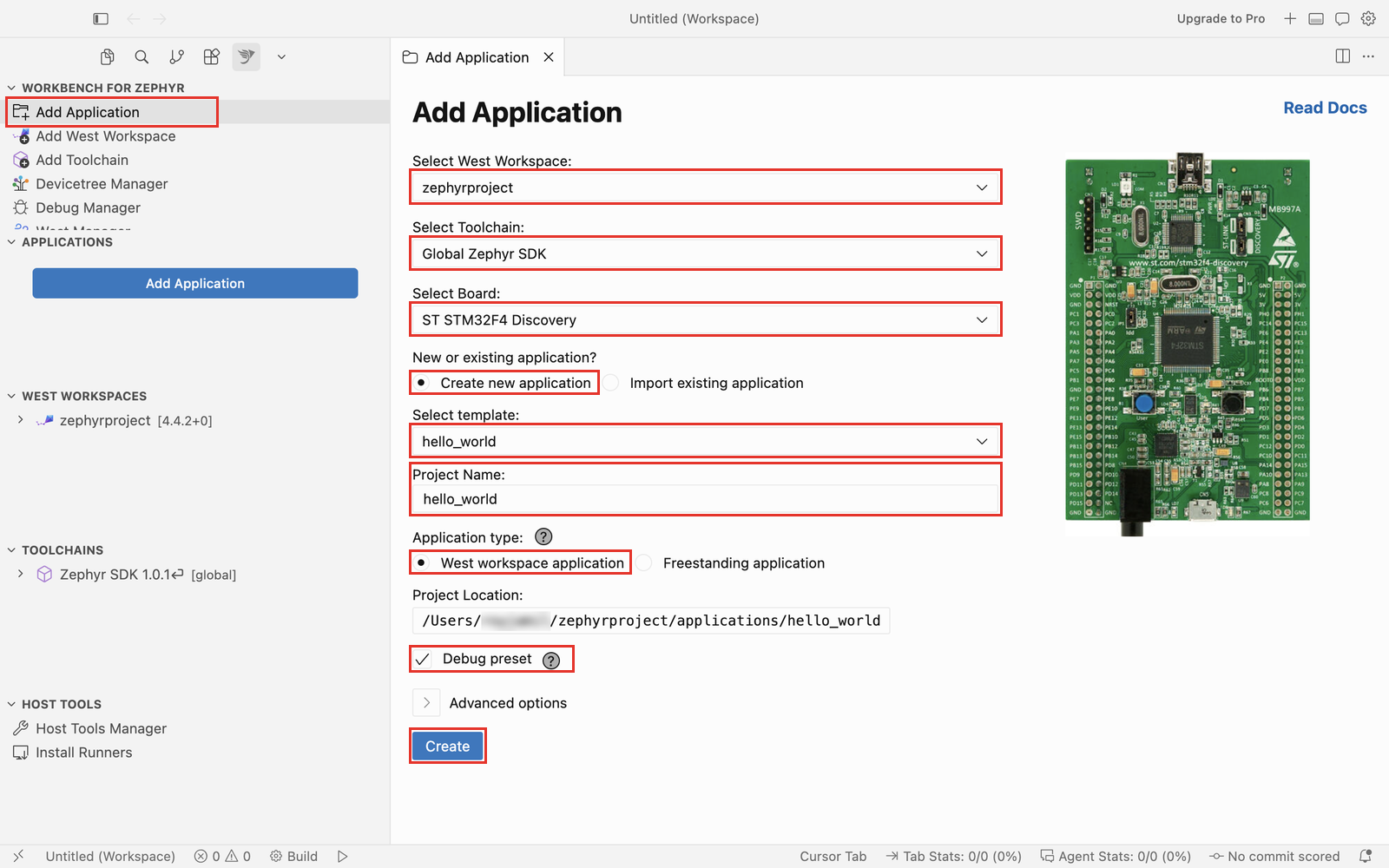 Add Application in Cursor