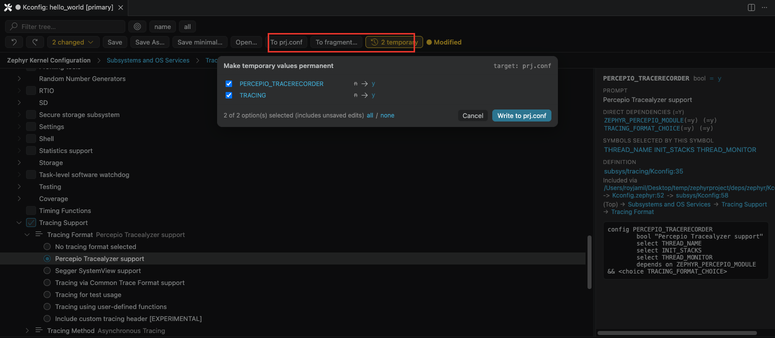 Kconfig Manager
