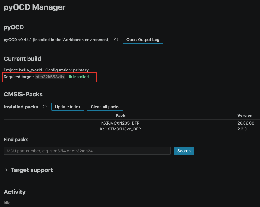 pyOCD Manager