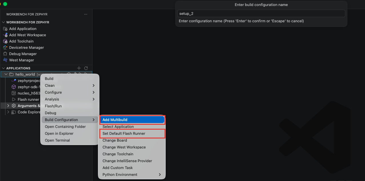 Application context menu