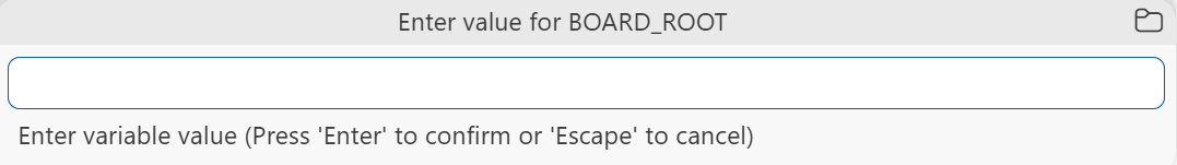 Enter BOARD_ROOT value