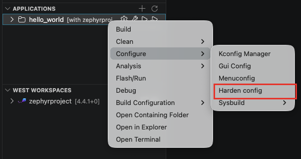 Harden Config