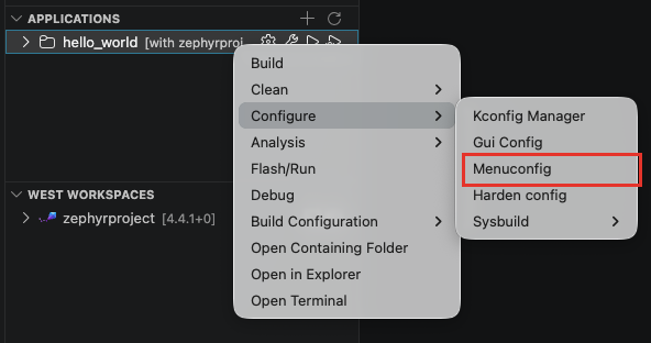 Menuconfig